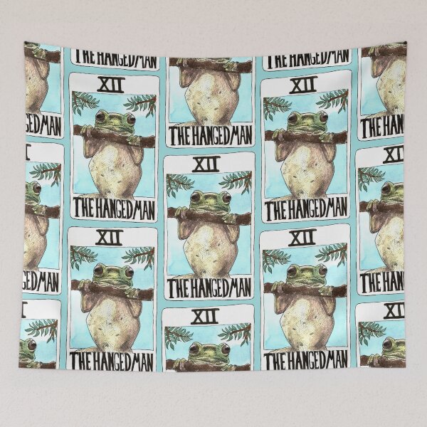 Item preview, The Hanged Man Frog Tarot designed and sold by alfs-world.