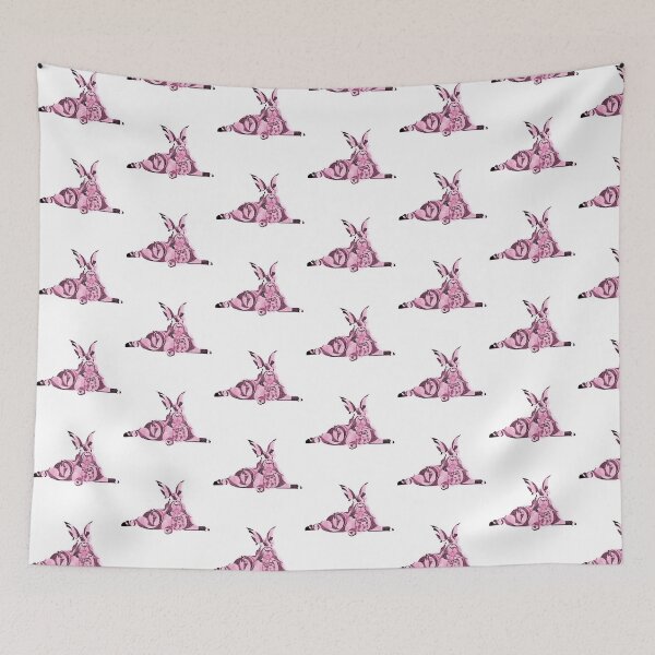 Item preview, “Relax Rabbit” v1 - funny - nature - geometric - cute - pink - animals designed and sold by BDLVandFriends.