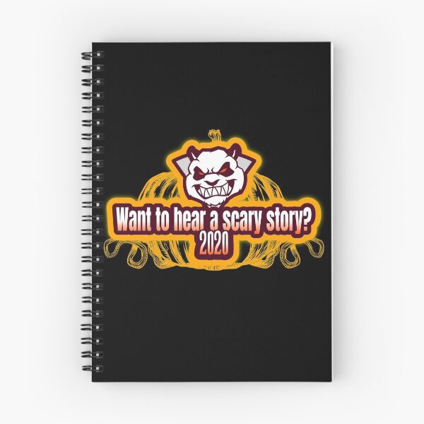 Item preview, Want to hear a scary story? Halloween 2020 with attitude panda designed and sold by DeliriousSteve.