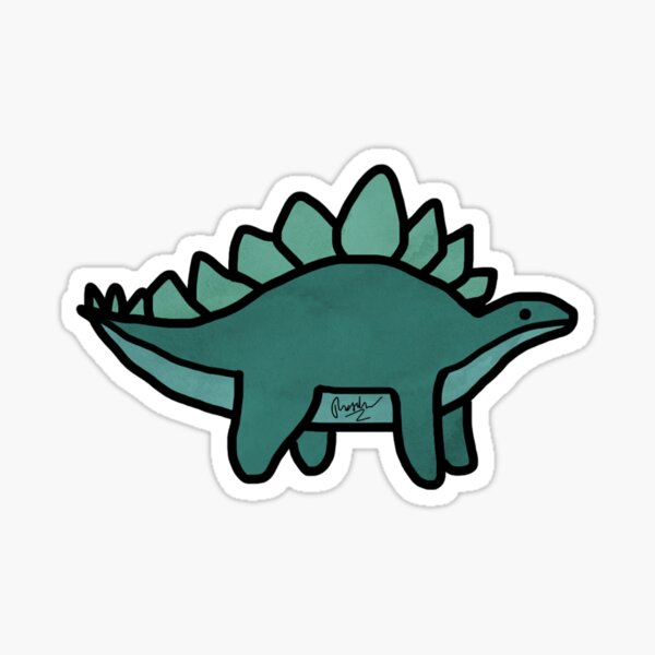 Vista previa del artículo con la obra «Doodle de estegosaurio», diseñado y vendido por tdoodles.