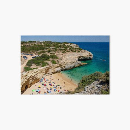 Carvalho Beach The Algarve Art Board Print