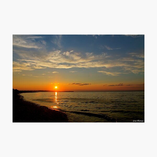 Item preview, Long Island Sunset at Crab Meadow Beach designed and sold by LisaThomasPhoto.