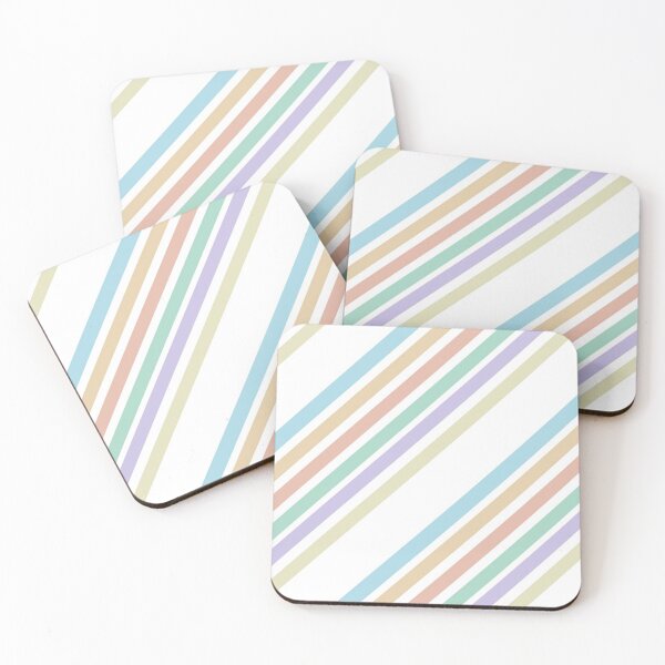 Item preview, pastel colors stripes pattern designed and sold by bwayjime.
