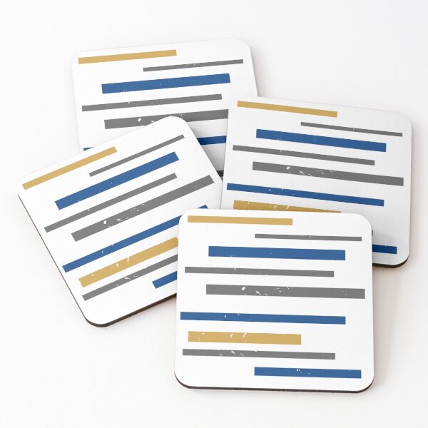 Item preview, Blue, Gold and Grey Rectangle Pattern designed and sold by jevelynlustan.