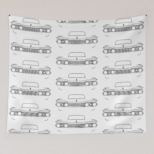 Item preview, Oldsmobile 88 classic car black outline graphic designed and sold by soitwouldseem.