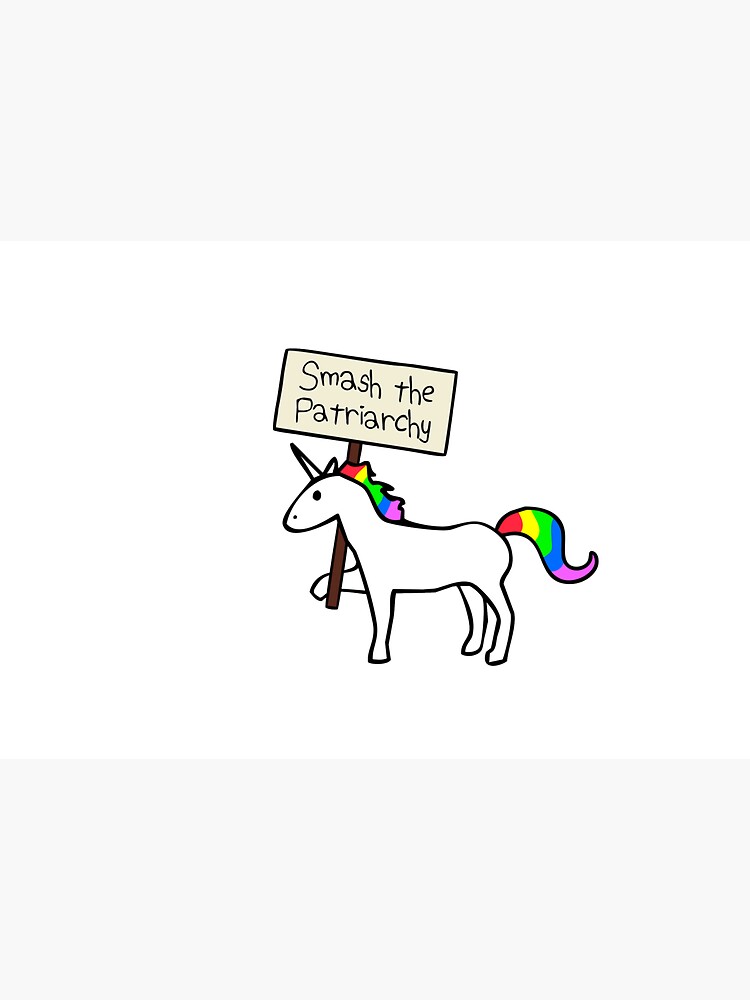 Smash The Patriarchy (White Unicorn) by jezkemp