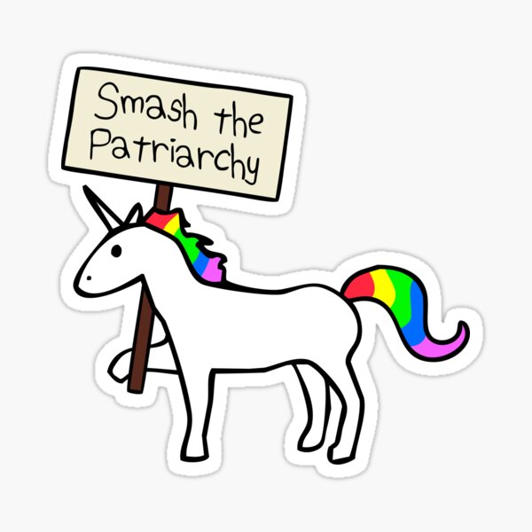 Item preview, Smash The Patriarchy (White Unicorn) designed and sold by jezkemp.
