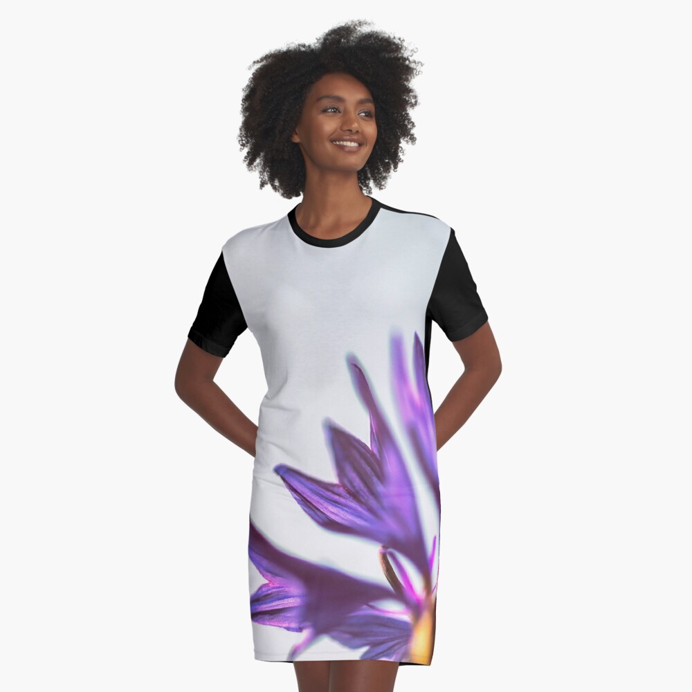 Flower Mystical Graphic T-Shirt Dress