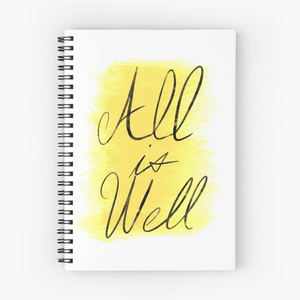 Item preview, All is well | A message for you from you | Black on White designed and sold by Sparcicus.