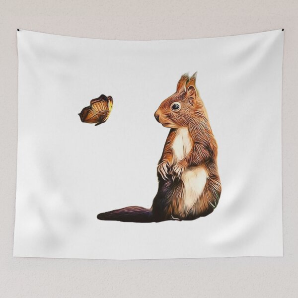 Item preview, Squirrel with a Butterfly designed and sold by Christoferos.