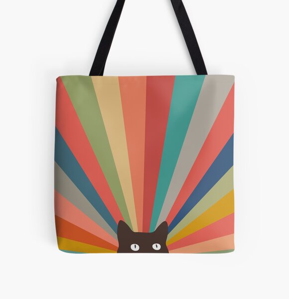Cat Landscape 48 All Over Print Tote Bag
