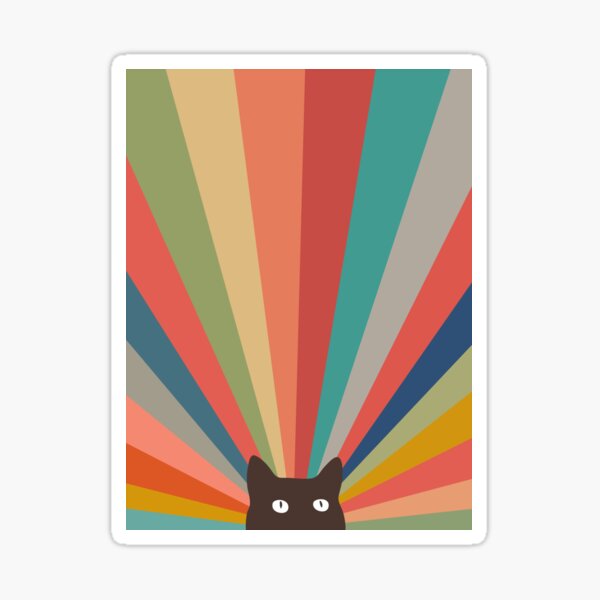 Cat Landscape 48 Sticker