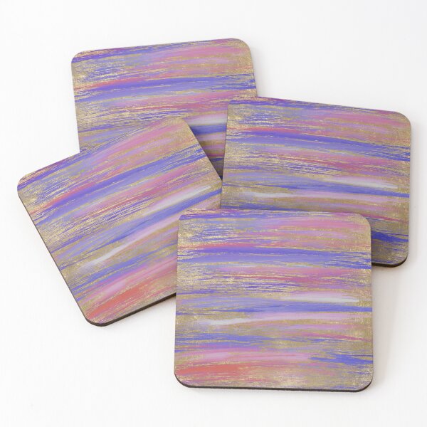 Item preview, Abstract Purple, Coral and Gold Painted Strokes designed and sold by Cato99.