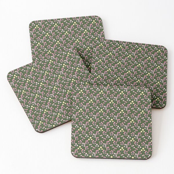 Item preview, Bubbly Flowers Pattern - Floral Pattern - Floral graphic - Botanical Design & Pattern - Dark Green designed and sold by PattyTheGecko.