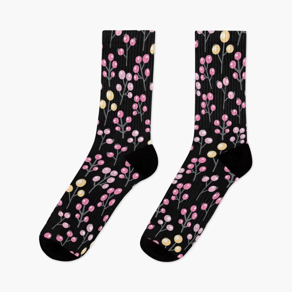 Item preview, Bubbly Flowers Pattern - Floral Pattern - Floral graphic - Botanical Design & Pattern - Black designed and sold by PattyTheGecko.
