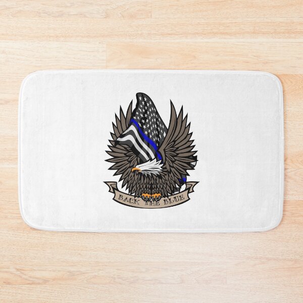 Item preview, Back the Blue USA Police Blue Line Flag With Eagle designed and sold by hobrath.