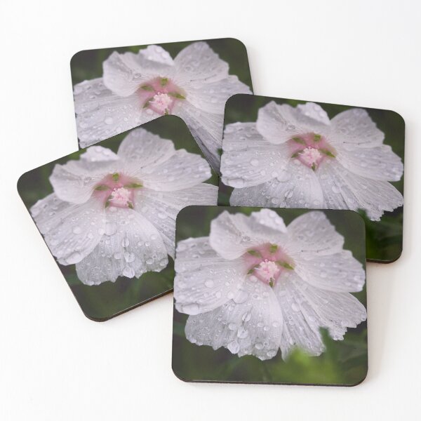 Item preview, Pink hollyhocks designed and sold by M-project.