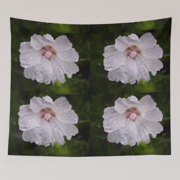Item preview, Pink hollyhocks designed and sold by M-project.