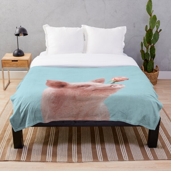 Aperçu de l'œuvre Cochon doux en bleu créée et vendue par ESCAPZ.