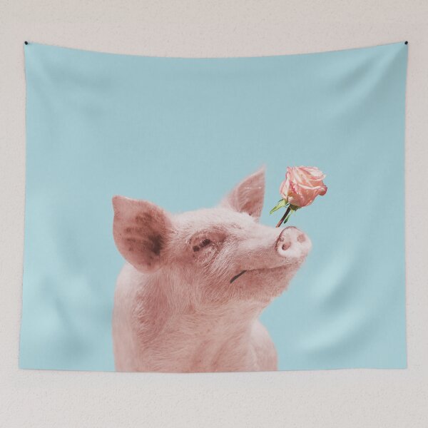 Item preview, Sweet piggy in blue designed and sold by ESCAPZ.