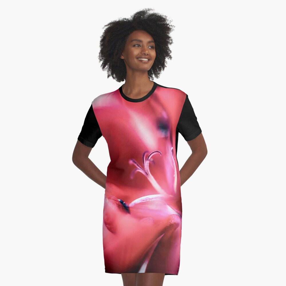 Flower Mystical Graphic T-Shirt Dress