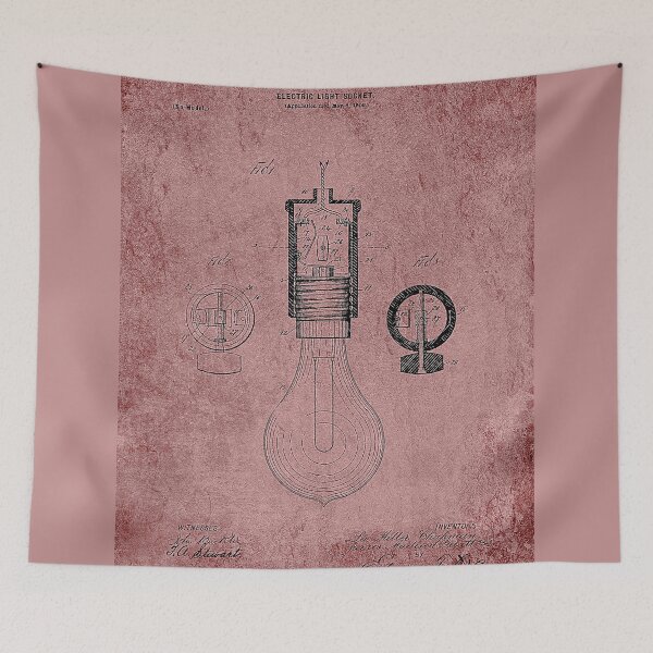 Item preview, Vintage Rose Light Bulb Patent designed and sold by JoolyA.