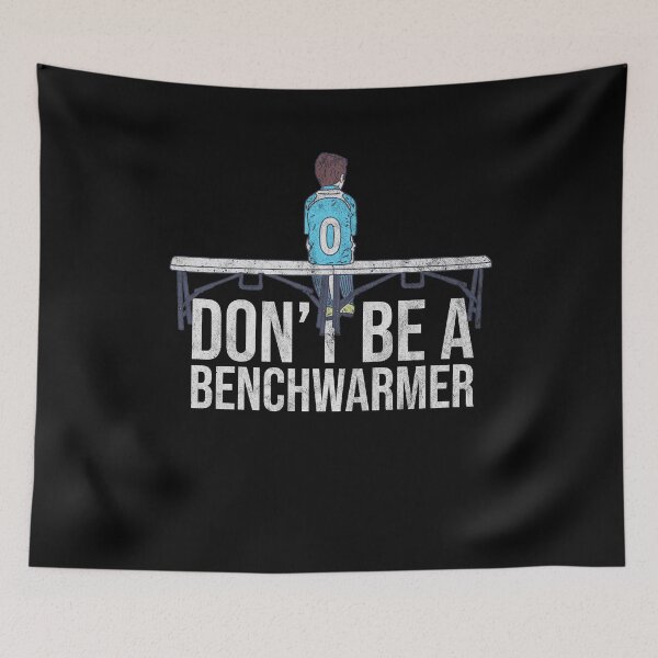 Item preview, Distressed Don't Be a Benchwarmer - Soccer Kid designed and sold by DeWinnes.
