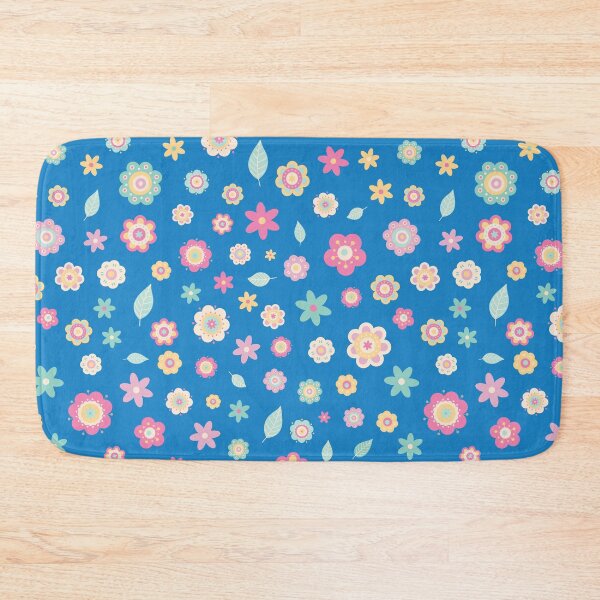 Item preview, Cute Flowers - Floral graphic - Spring Aesthetic flowers pattern - Blue designed and sold by PattyTheGecko.