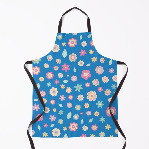 Item preview, Cute Flowers - Floral graphic - Spring Aesthetic flowers pattern - Blue designed and sold by PattyTheGecko.
