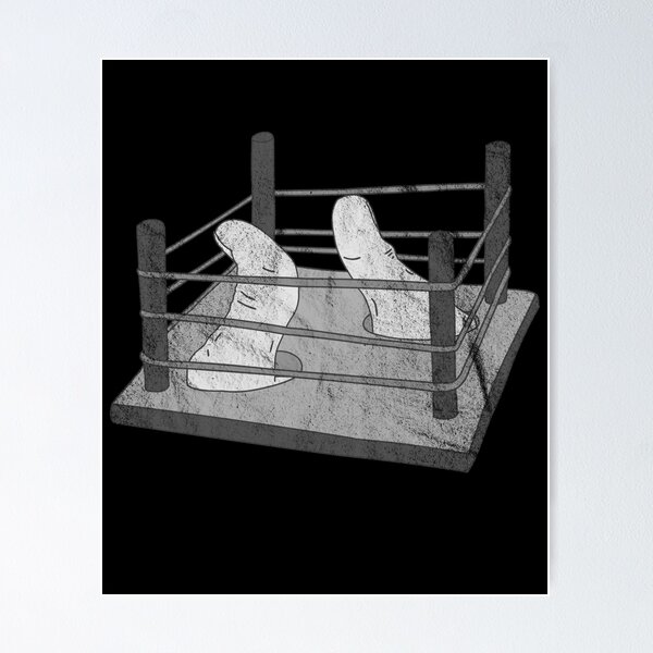 Item preview, Distressed Thumb War - B&W Wrestling Ring - Human Finger designed and sold by DeWinnes.
