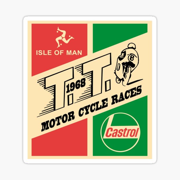 Isla de Man TT 1968 Pegatina