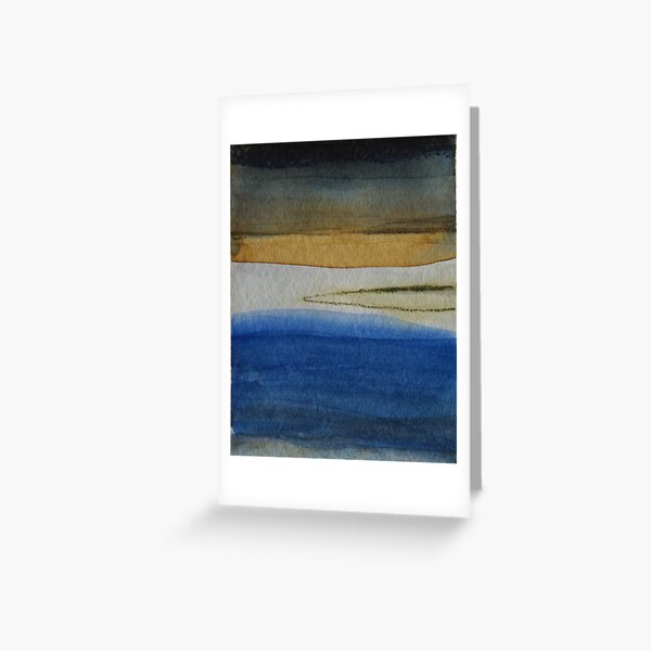 The Bay Abstracted Greeting Card