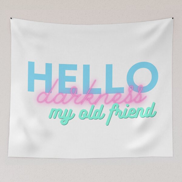 Item preview, Hello Darkness My Old Friend designed and sold by flying-flamingo.