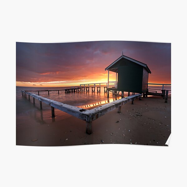 Shelly Beach Red Dawn Poster
