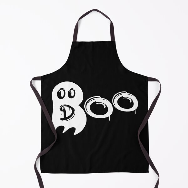Item preview, Cute doodle of BOO, formed with D and O - White on Black design designed and sold by yappei.