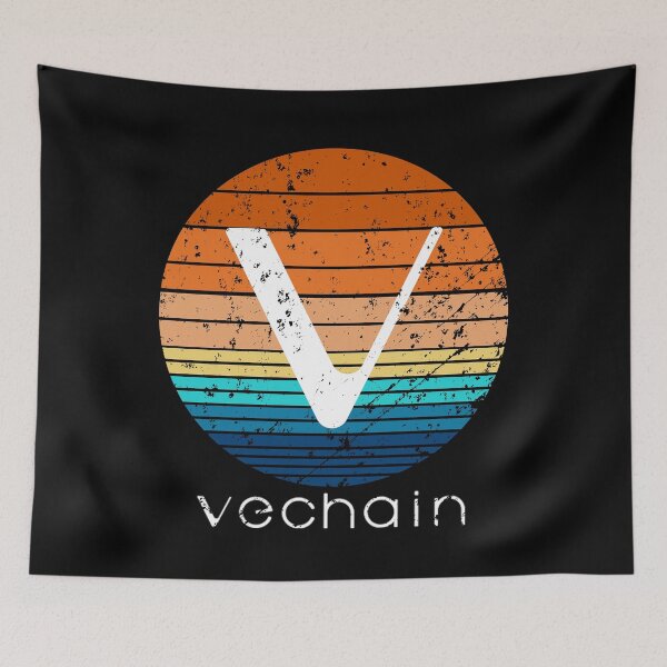 Item preview, VeChain Cryptocurrency DeFi Crypto Vintage Sunset designed and sold by BtcSweatshirts.