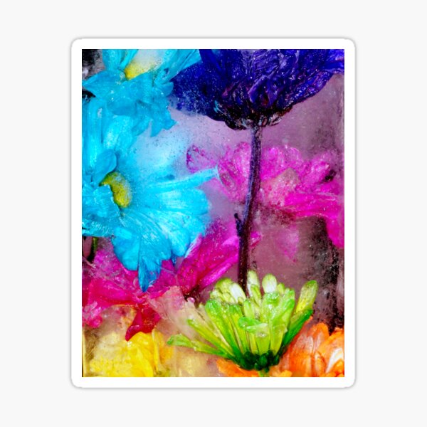 Rainbow of Daisies Sticker