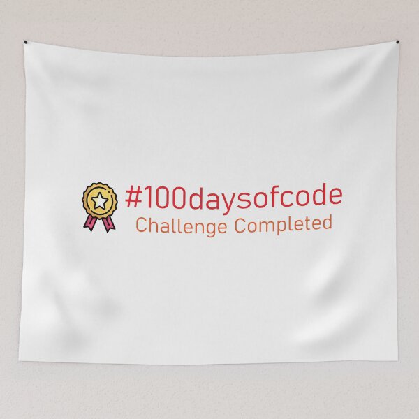 Item preview, #100daysofcode Challenge Completed Medal designed and sold by codingpotato.