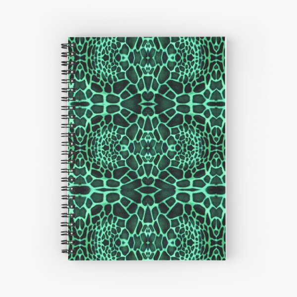 Green girafe - Jirafa verde Cahier à spirale