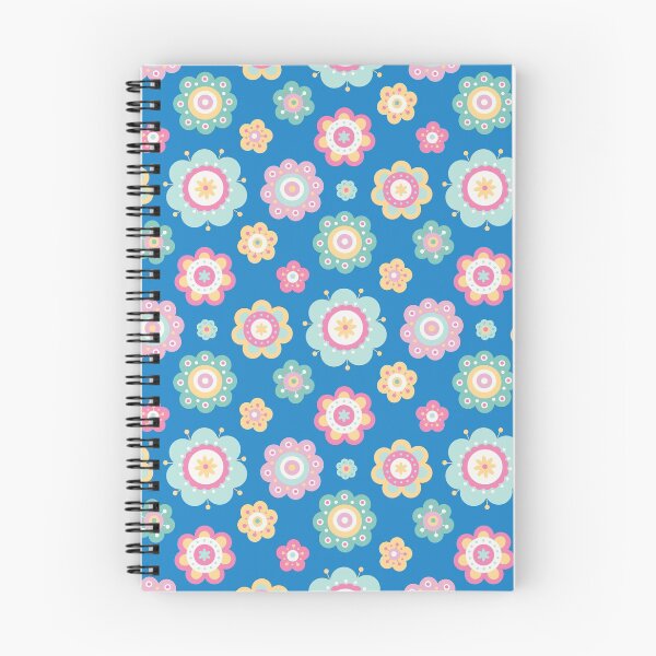 Item preview, Cute Flowers - Floral graphic - Spring Aesthetic flowers pattern - Blue designed and sold by PattyTheGecko.