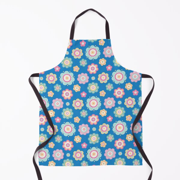 Item preview, Cute Flowers - Floral graphic - Spring Aesthetic flowers pattern - Blue designed and sold by PattyTheGecko.
