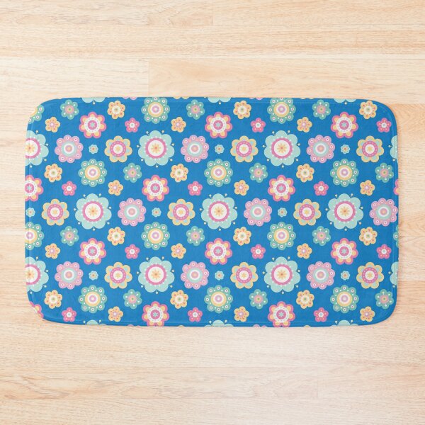 Item preview, Cute Flowers - Floral graphic - Spring Aesthetic flowers pattern - Blue designed and sold by PattyTheGecko.