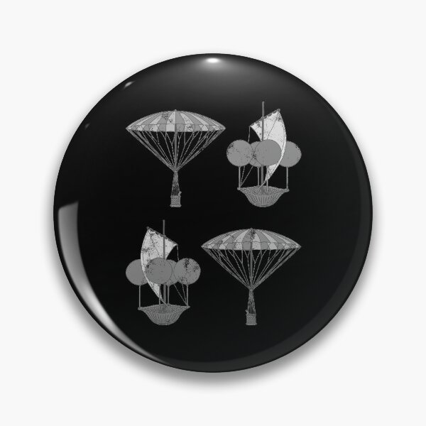 Item preview, Distressed Air Balloon Pilot - B&W Ballooning - Aviator designed and sold by DeWinnes.
