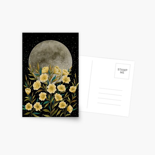 Item preview, Greeting the Moon - Evening Primrose designed and sold by episodicDrawing.