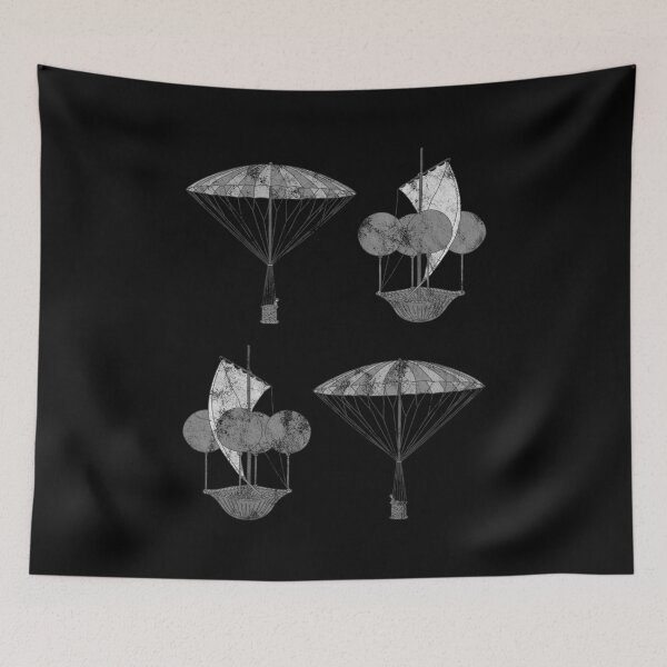 Item preview, Distressed Air Balloon Pilot - B&W Ballooning - Aviator designed and sold by DeWinnes.