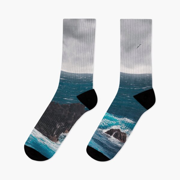 Item preview, Blue Atlantic Ocean Waves designed and sold by Dyrk Wyst Redbubble Shop.