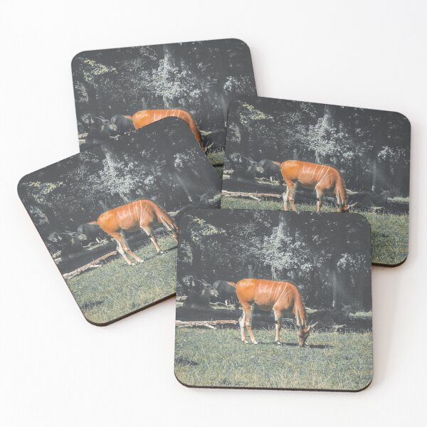 Item preview,  African Antelope grazing in a shady grass field designed and sold by whitedove457.