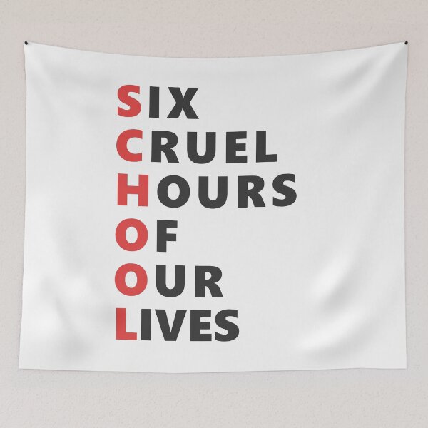 Item preview, SCHOOL- Six Cruel Hours Of Our Lives designed and sold by DannyAndCo.