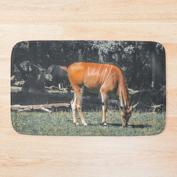 Item preview,  African Antelope grazing in a shady grass field designed and sold by whitedove457.