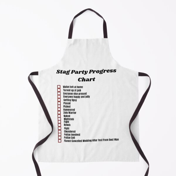 Item preview, Stag party progress chart designed and sold by Yesmalady.